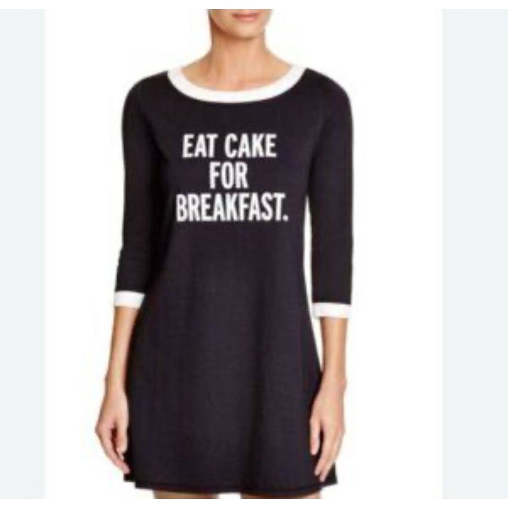 Kate Spade Eat Cake For Breakfast Night Short Nightgown Sz M
